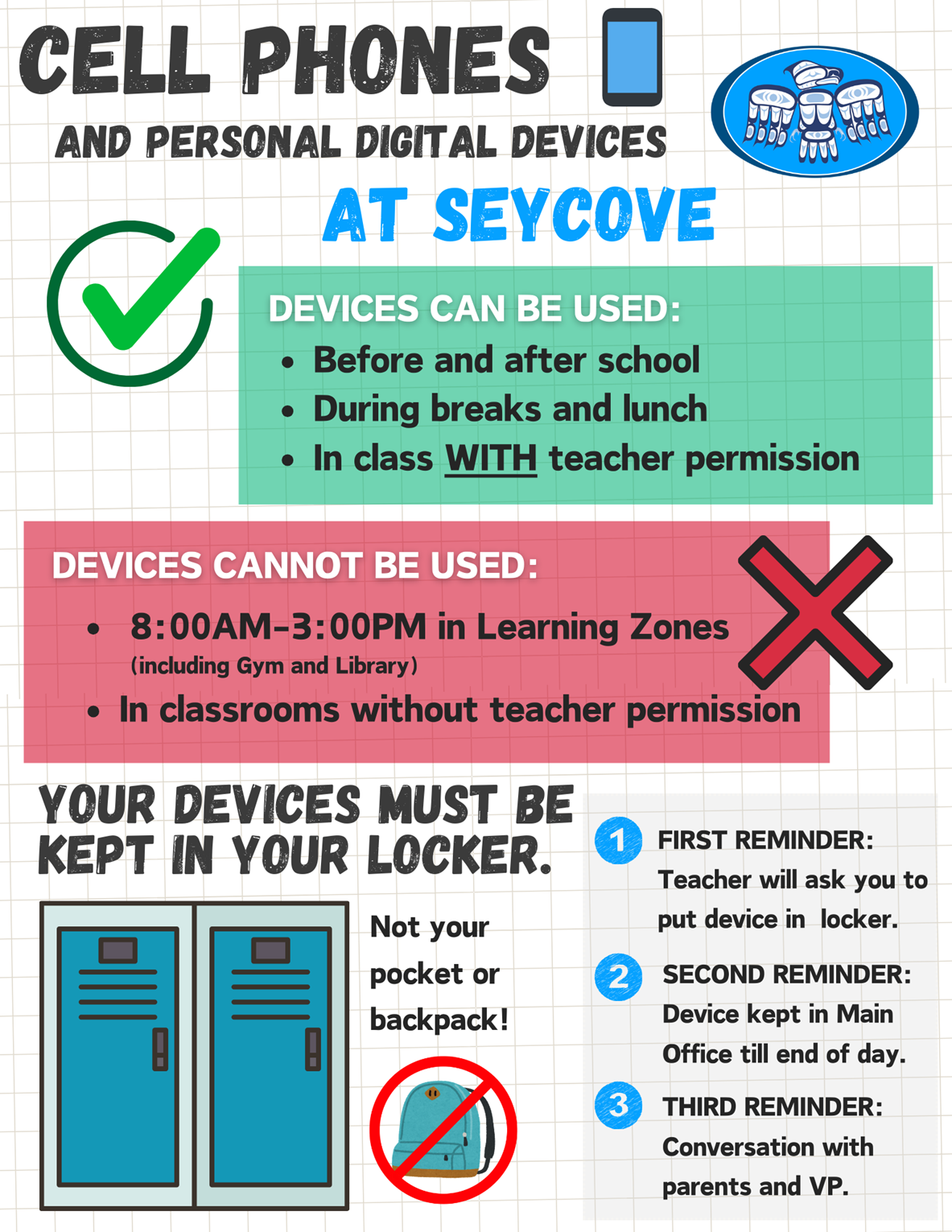 Student device poster